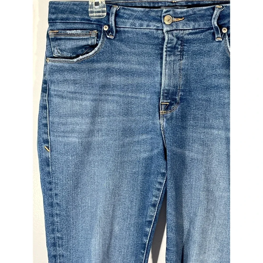 Good American Women's Rough Frayed‎ Hem Jeans Distressed Size 10 27